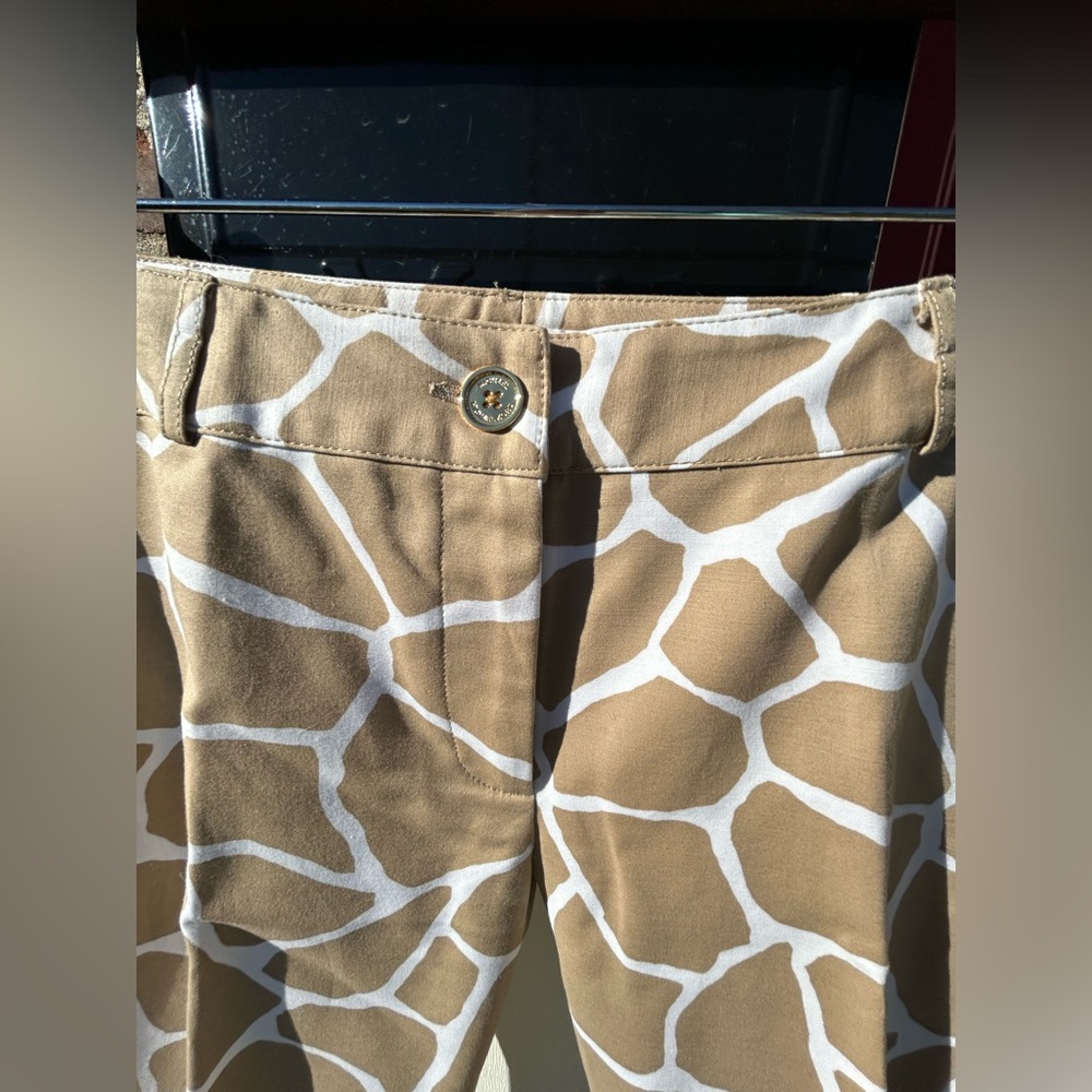 Michael Kors Tan and White Patterned Women’s Pants, Size 6, New without tags - Picture 3 of 14